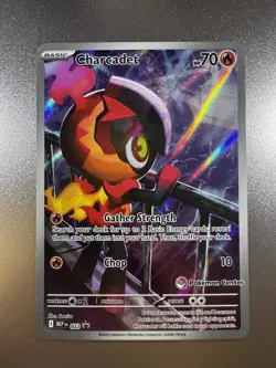 Charcadet Black Star Promo Pokemon Center Stamped - Image 1