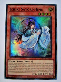 Yugioh! Ichiki Sayori-Hime Dood-En030 Super Rare Near Mint!! - Image 1