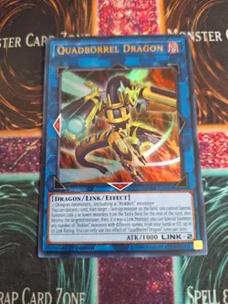 Yu-Gi-Oh! Quadborrel Dragon SDRR-EN043 Ultra Rare 1st Edition Near Mint - Image 1