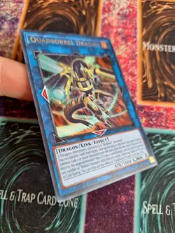 Yu-Gi-Oh! Quadborrel Dragon SDRR-EN043 Ultra Rare 1st Edition Near Mint - Image 2