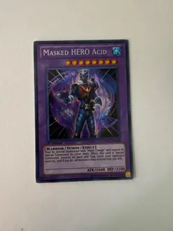 Yugioh - Masked Hero Acid - Secret Rare - 1st Edition - PRC1-EN018 - LP - Image 1