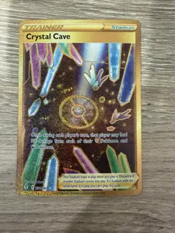 Pokemon TCG Crystal Cave Evolving Skies Holo Card 230/203 Secret Rare - Image 1