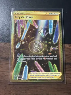 Pokemon TCG Crystal Cave Evolving Skies Holo Card 230/203 Secret Rare - Image 1