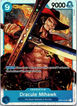 One Piece TCG • Dracule Mihawk OP01-070 • Super Rare • ENG/NM - Image 1