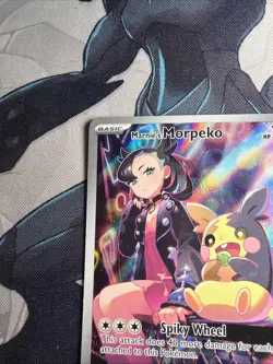 Pokemon TCG Marnie's Morpeko SVP 206 Black Star Promo Near Mint NM - Image 2