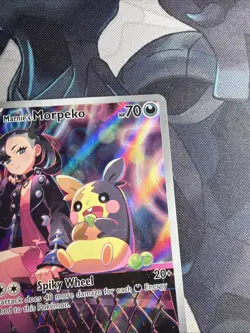 Pokemon TCG Marnie's Morpeko SVP 206 Black Star Promo Near Mint NM - Image 3