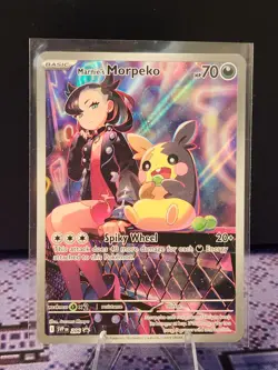 Pokemon TCG Marnie's Morpeko SVP 206 Black Star Promo Near Mint - Image 1