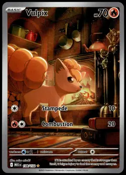 Vulpix 138/132 IR Mega Evolutions 2025 Pokemon TCG English NM P9 - Image 1