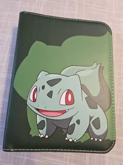 Pokemon Binder Bulbasaur With 50 Sleeves, Zip Closure, & Wrist Strap NEW - Image 1