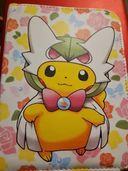 Pokemon Binder Dressed Up Pikachu With Zip Closure Wrist Strap And 5 Sleeves - Image 1
