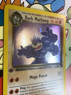Dark Machamp - 10/82 - Pokemon Team Rocket 1st Edition Holo Rare Card WOTC LP/NM - Image 3