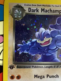 Dark Machamp - 10/82 - Pokemon Team Rocket 1st Edition Holo Rare Card WOTC LP/NM - Image 5