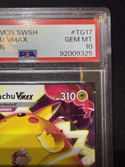Pokemon TCG Lost Origin Pikachu VMAX Alt Art PSA 10 Gem Mint, TG17/TG30 - Image 2