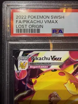 Pokemon TCG Lost Origin Pikachu VMAX Alt Art PSA 10 Gem Mint, TG17/TG30 - Image 3
