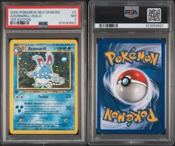 PSA 7 Azumarill Holo 2/111 1st Edition Neo Genesis 2000 Pokemon Card - Image 3