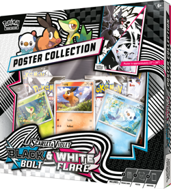 Pokemon TCG SV10.5 Black Bolt & White Flare Unova Poster Collection Box Sealed - Image 1