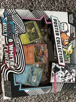 Pokemon TCG SV10.5 Black Bolt & White Flare Unova Poster Collection Box Sealed - Image 1