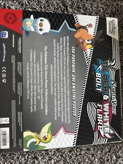 Pokemon TCG SV10.5 Black Bolt & White Flare Unova Poster Collection Box Sealed - Image 2