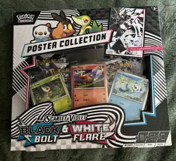Pokemon TCG SV10.5 Black Bolt & White Flare Unova Poster Collection Box SEALED! - Image 1