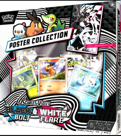 Pokemon TCG SV10.5 Black Bolt & White Flare Unova Poster Collection Box Sealed - Image 1