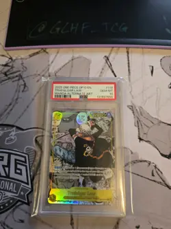 PSA 10 ONE PIECE TCG TRAFALGAR LAW MANGA OP10-119 - Image 1
