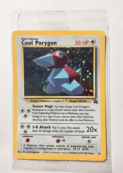 Pokemon TCG Card - Cool Porygon Promo Card Black Star #15 (NEW, SEALED) - Image 3