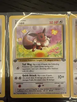 Eevee Jungle First Edition Pokemon Trading Card Game NM Condition - Image 3