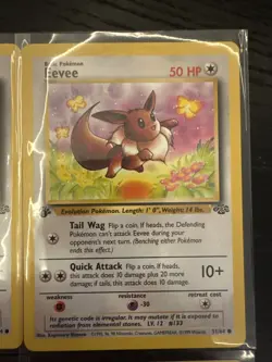 Eevee Jungle First Edition Pokemon Trading Card Game NM Condition - Image 4