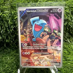 Team Rocket's Wobbuffet 203 SV: Scarlet & Violet Promo Card Holo NM - Image 1