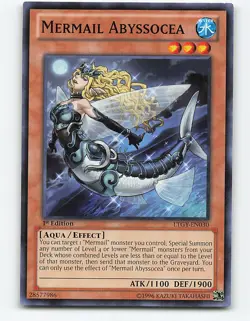 Mermail Abyssocea #LTGY-EN030 1st Edition Yugioh Card - Image 1