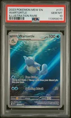 Pokemon Card Wartortle 171/165 Illustration Rare Pokemon 151 PSA 10 - Image 1