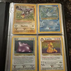 100% Complete Fossil Set 62/62 Original 1999 WOTC Pokemon Cards LP-NM - Image 1