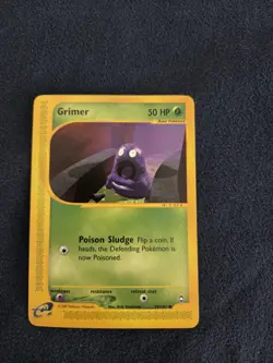 Grimer 79/147 Aquapolis Non-Holo 2002 WOTC Vintage E-reader Pokemon Card NM - Image 1