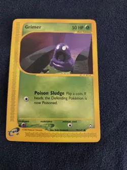 Grimer 79/147 Aquapolis Non-Holo 2002 WOTC Vintage E-reader Pokemon Card NM - Image 3