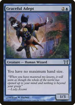 Graceful Adept 1x MtG Champions of Kamigawa SP/NM - Image 1