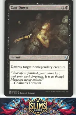 Cast Down - Dominaria - MTG - Uncommon - #81 - NM - Image 1