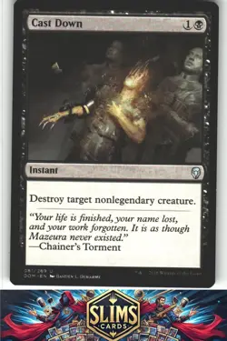 Cast Down - Dominaria - MTG - Uncommon - #81 - NM - Image 1