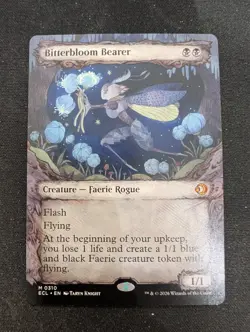 MTG Bitterbloom Bearer (Showcase) Mythic 310 Lorwyn Eclipsed (Unplayed) - Image 1