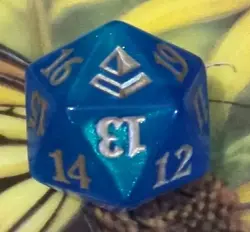 🎲 MTG Magic The Gathering D20 Pre-Release Hour Of Devastation Spindown Die Blue - Image 1