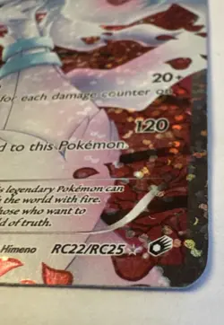 Reshiram (Full Art) RC22/RC25 Legendary Treasures: Radiant Collection Holo NM - Image 3