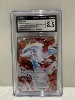 Pokemon Reshiram RC22/RC25 CGC 8.5 Legendary Treasures Radiant Collection Holo - Image 1