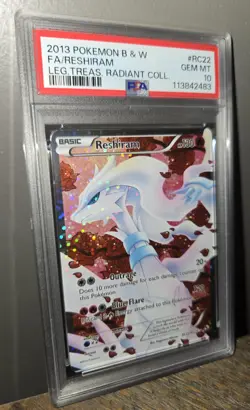 2013 Pokemon B&W Legendary Treasures Reshiram RC22/RC25 Radiant Coll PSA 10 - Image 2