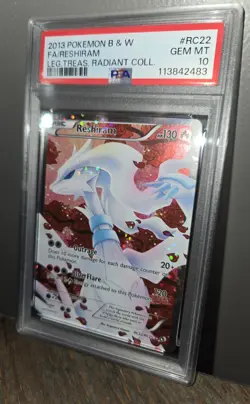 2013 Pokemon B&W Legendary Treasures Reshiram RC22/RC25 Radiant Coll PSA 10 - Image 3