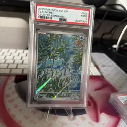 2023 POKEMON SVI EN-SCARLET & VIOLET ILLUSTRATION RARE #205 CLAUNCHER PSA 9 MINT - Image 2
