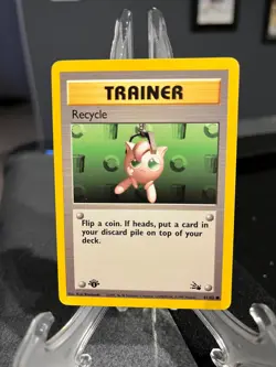 Pokemon 1st Edition Trainer Recycle 61/62 Fossil 1999 WOTC - Image 1