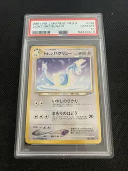PSA 10 2001 Light Dragonair 148 Neo 4 Destiny Pokemon Japanese Gem Mint Pop 6 - Image 1