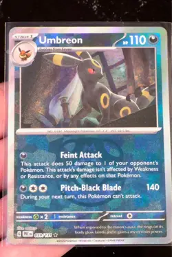 Pokemon Prismatic Evolutions Umbreon 059/131 Master Ball Pattern Reverse Holo NM - Image 1
