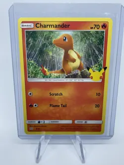 Pokemon TCG - Charmander 9/25 - Non-Holo - Mcdonald's 25th Anniversary 2021 - Image 1
