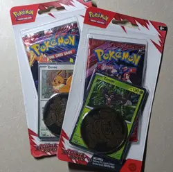 Pokemon Scarlet & Violet Destined Rivals Booster Pack Eevee Zarude Promo Coin - Image 1