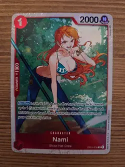 One Piece Nami OP01-016 Rare Foil - Three Captains - NM - Image 1